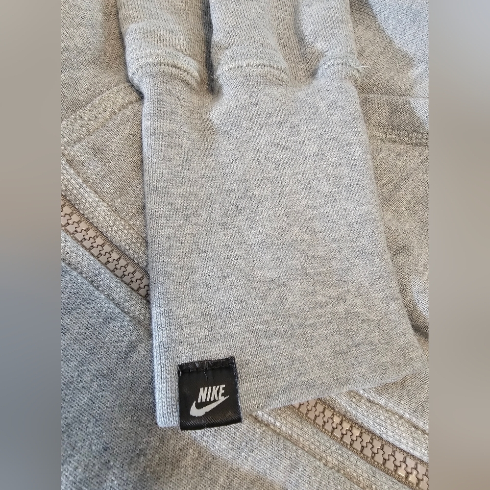 Nike Gray Zip-Up Hoodie - Picture 8 of 9